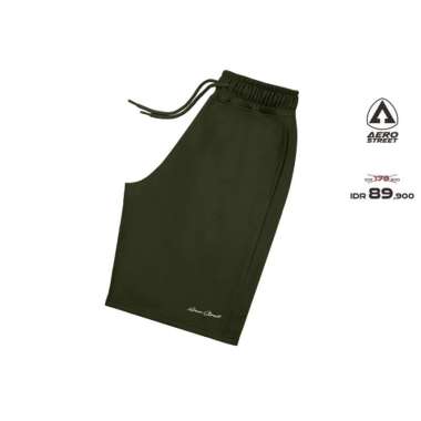 Aerostreet Jogger Pendek Madava Hijau Army Celana Joger EBAAA M