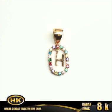 HK Mustika Gold - Liontin Emas 8K - Huruf H