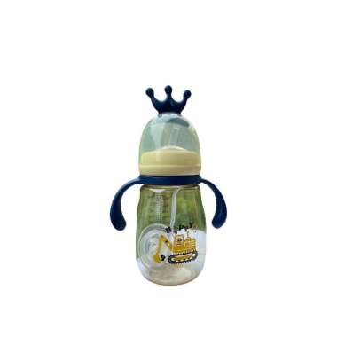 OEM ONE-C921 Botol Air Minum Bayi Training 300ML 2IN1 Sedotan+Dot BPA FREE / Gelas Anak Balita Train