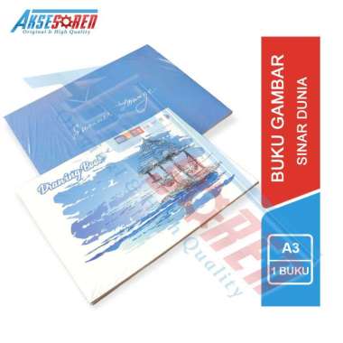 Aksesoren Buku Gambar Sidu A3 [1 Buku] / Buku Gambar Besar Jumbo Sinar Dunia Drawing Book Sidu A3