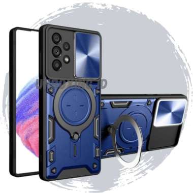 CASING SAMSUNG A53 5G CASE SAMSUNG A53 ARMOR FLIP LENS SAM A53 5G BIRU