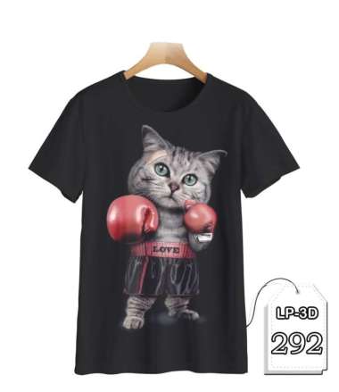 Kaos Kucing Boxer Printing 3D Baju Kucing Lucu #LP3D-292 - DEWASA DEWASA - 3XL
