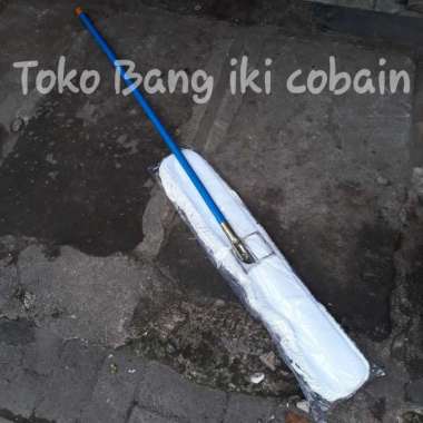Kain Pel Lobby Duster 80cm Alat Pel Lantai gagang Kayu