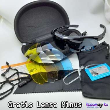 KACAMATA GOWES SEPEDA SPORTY LENSA MINUS POLARIZED GRATIS LENSA MINUS Mata Minus