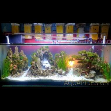 Aquascape fullset meja hollow ukuran 100cm custom order pak yandi Multicolor