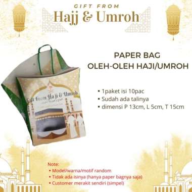 Paper Bag Souvenir Umroh Haji | Goody Bag Umroh Haji Souvenir Haji Umr Multicolor