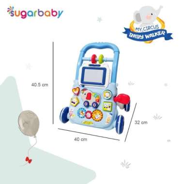 Sugarbaby My Circus Baby Walker / Push Walker Blue