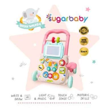 Sugarbaby My Circus Baby Walker / Push Walker Pink