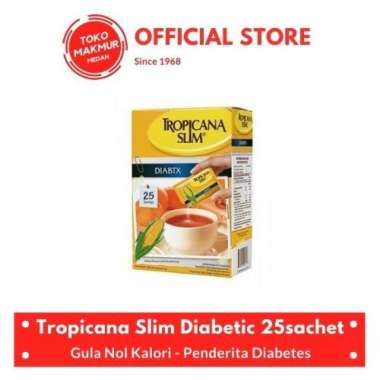 Promo Harga Tropicana Slim Sweetener Diabtx 25 pcs - Blibli