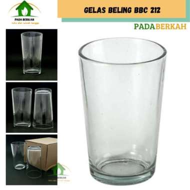Gelas Kaca Polos Gelas Beling Bening Gelas Minum Teh Jus Kopi BBC 212