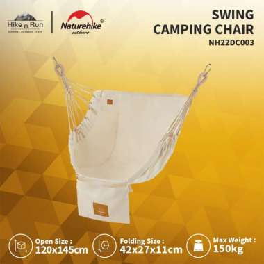 Naturehike DC-G04 NH22DC003 Kursi Camping Outdoor Swing Chair Beige