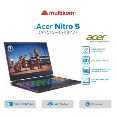 ACER NITRO 5 AN515 46 R8PD R7 6800H 16GB 512SSD RTX3060 165HZ W11 OHS