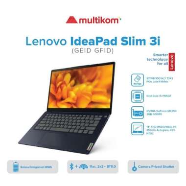 Lenovo IP3 Slim 3i GEID GFID i5 1155G7 8GB 512SSD MX350 2GB W11 O21
