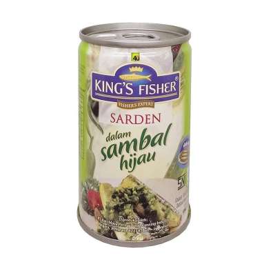 King's Fisher - SARDEN Siap Saji - 1 Kaleng Kecil SAMBAL HIJAU