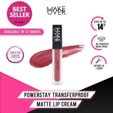 MAKE OVER Powerstay Transferproof Matte Lip Cream | lipstick make over B06 POWERFUL