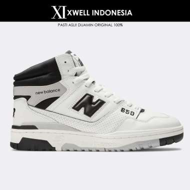 SEPATU PRIA NEW BALANCE 650 WHITE BLACK ORIGINAL BB650RCE 44