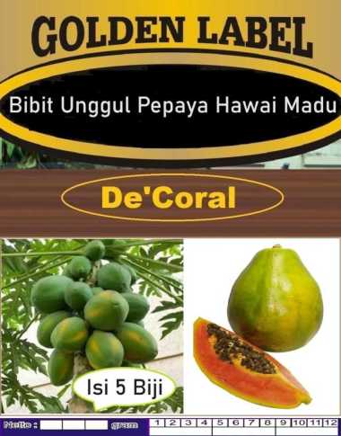 Bibit Unggul Pepaya Hawai Madu | Biji Bibit Pepaya Hawai Madu