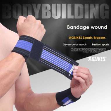 Wrist Support Bandage Deker Pergelangan Tangan Wrist Wrap Aolikes Hitam