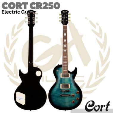 CORT CR250 Electric Guitar | Gitar Listrik Elektrik Les Paul Model Dark Blue Burst