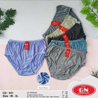 CD Golden Nick Celana Dalam Wanita Golden Nick 931 Warna Warni Terbaru Golden Nick L