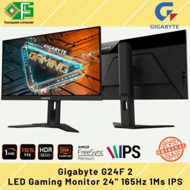 LED Gaming Monitor 24 Inch Gigabyte G24F 2 165Hz 1Ms FullHD IPS Flat