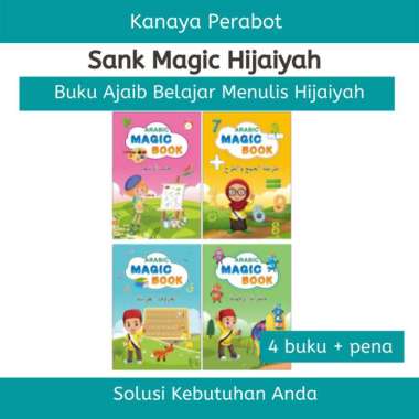 Sank Magic Book Hijaiyah Versi Arab Buku Latihan Menulis Huruf Arabic - Set Lengkap Set Lengkap Multicolor