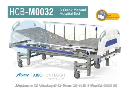 Acare Hospital Bed / Ranjang Pasien - 3 Crank Manual