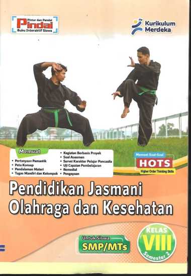 Buku LKS PJOK kurikulum Merdeka Kelas 8 SMP/MTs Semester 2