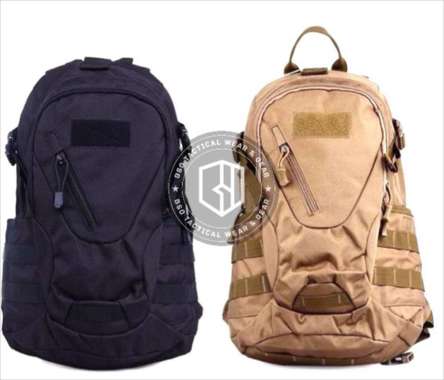 Tas ransel tactical outdoor bag backpack import 20L - HITAM, COKLAT