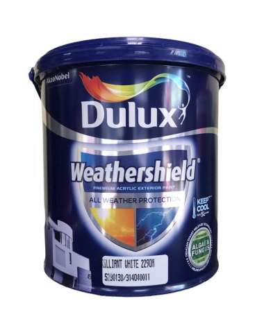 Cat Tembok Luar Eksterior Dulux Weathershield 2.5 liter Platinum Grey