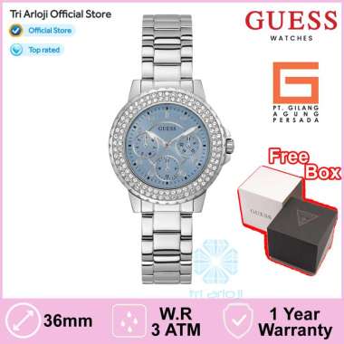 Guess Watches GUESS GW0410L1 Original CROWN JEWEL Jam Tangan Wanita Analog Biru