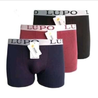3 PCS CELANA DALAM PRIA BOKSER LUPO/CD PRIA BOKSER LUPO L