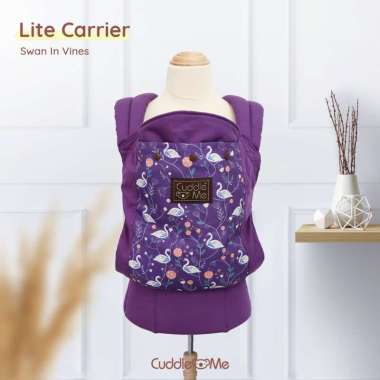Cuddleme Lite Carrier Gendongan Bayi SSC Gendongan M Shape Ergonomis Gendongan Depan Swan in Vines