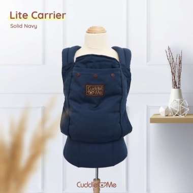 Cuddleme Lite Carrier Gendongan Bayi SSC Gendongan M Shape Ergonomis Gendongan Depan Solid Navy