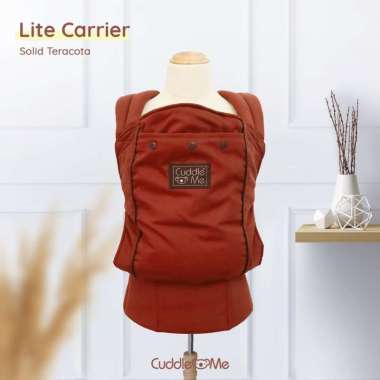 Cuddleme Lite Carrier Gendongan Bayi SSC Gendongan M Shape Ergonomis Gendongan Depan Solid Teracotta
