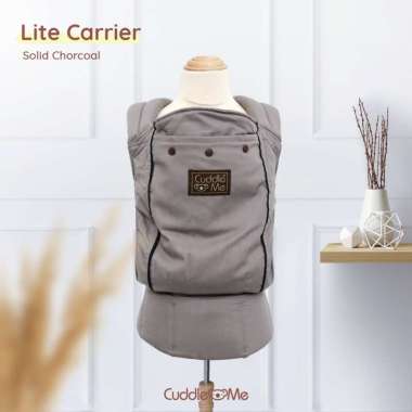 Cuddleme Lite Carrier Gendongan Bayi SSC Gendongan M Shape Ergonomis Gendongan Depan Solid Charcoal