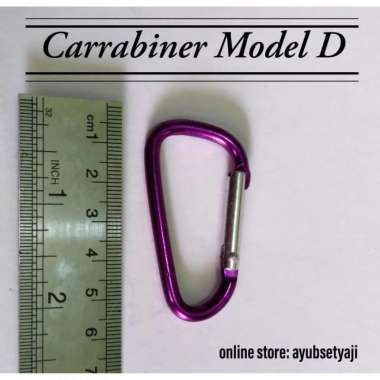 Ring Lonceng Carabiner D Carbiner Karbiner gantungan lonceng pengait
