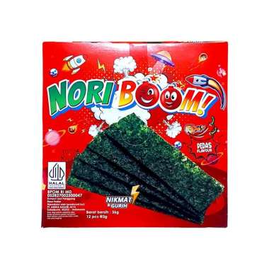 Snack NORI BOOM Rumput Laut Panggang Snack Rumput Laut Noriboom ORIGINAL