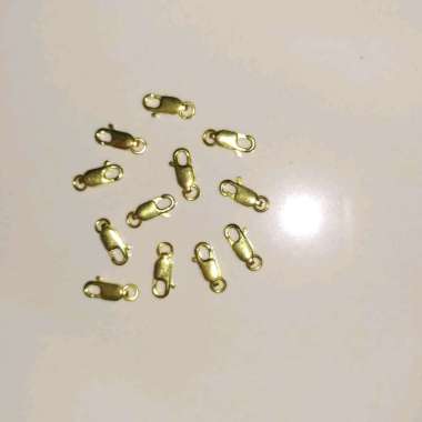 Kait Kunci untuk Kalung / Gelang 18K Gold Plated