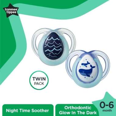Tommee Tippee - Closer To Nature Night Time Soother SIngle 0-6m