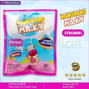 Nano Nano Milky Permen Susu STRAWBERI
