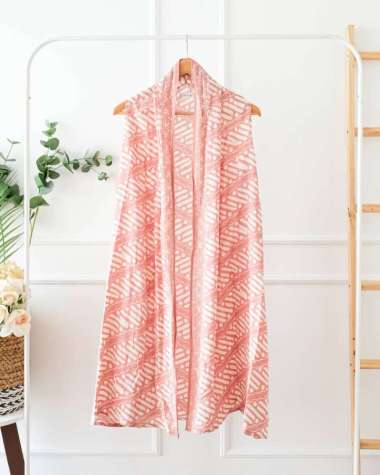 ATASAN BATIK WANITA OUTER TANPA LENGAN BATIK MODERN WANITA OUTER BATIK CARDIGAN BATIK BATIK KONDANGA