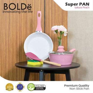 BOLDe Sakura Peach Pan Set 5 pcs - Pan Anti Lengket