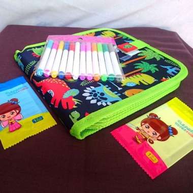 Mainan Edukasi Anak Laki Laki 3 Tahun Balita Buku Gambar Warna Hijau