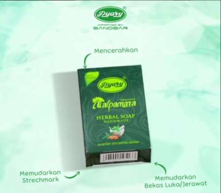 Sabun Nalpamara - Turmeric- Papaya Original Pyary BPOM Nalpamara
