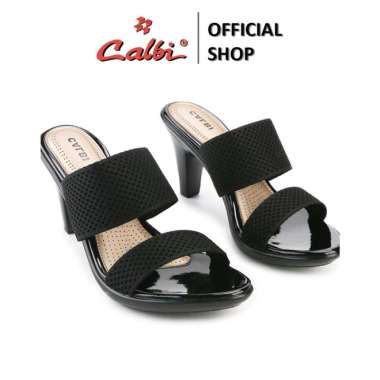 Calbi Sandal Heels Rajut Wanita - BB 1898 38 Hitam