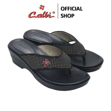 Calbi Wedges Wanita Rajut - RG 1939 37 Hitam