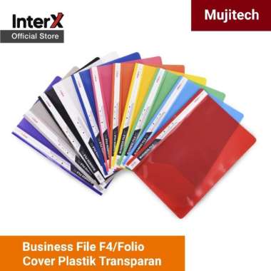 BUSINESS FILE FC F4 FOLIO MAP BENING JEPIT PLASTIK ACCO LENTUR BISNIS HITAM