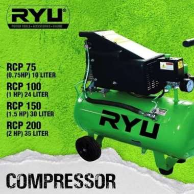 KOMPRESOR UDARA ANGIN LISTRIK 0,75 HP RYU RCP75-1