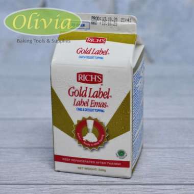 RICHS Rich's GOLD LABEL Whipping Cream 500 gr Whip Topping Emas